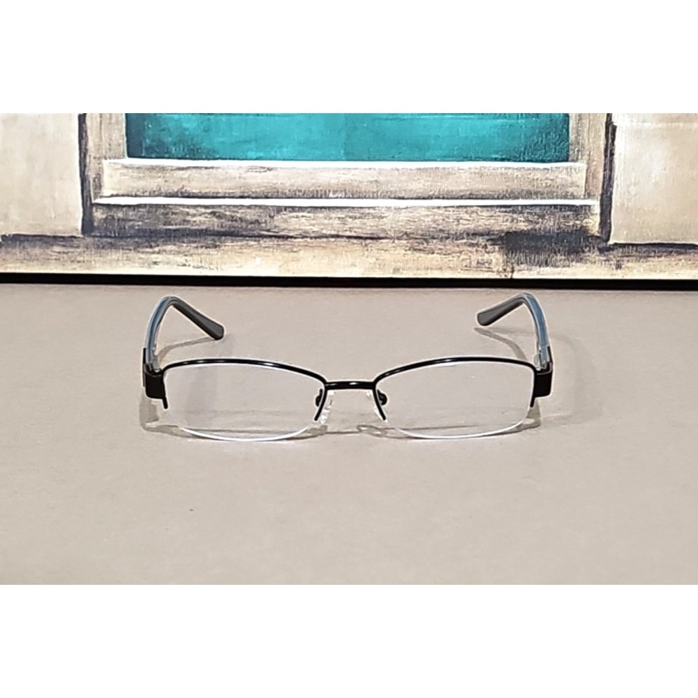 Elan Collection 9420 Black 52-16-135  Eyeglasses Frame  Half‎ Rim Gray